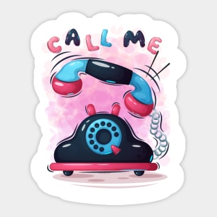 Call Me Sticker